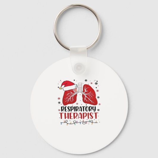 Nurse Respiratory Therapist Christmas, Lung Christ Sleutelhanger (Voorkant)