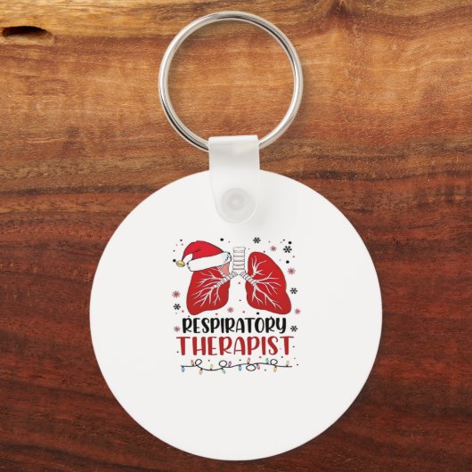 Nurse Respiratory Therapist Christmas, Lung Christ Sleutelhanger (Voorkant)