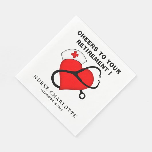 Nurse Retirement Party servetten (Hoek)