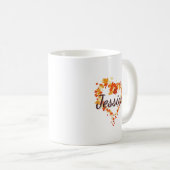 Nurse Retro Bubble Letters gepersonaliseerd Koffiemok (Voorkant rechts)