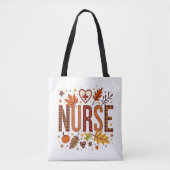 Nurse Retro Bubble Letters Groovy Tote Bag (Voorkant)