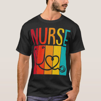 Nurse Retro Geregistreerd RN Verpleegkundige Stude T-shirt