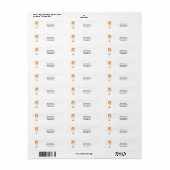 Nurse Return Address Labels voor zorgverleners (Full Sheet)