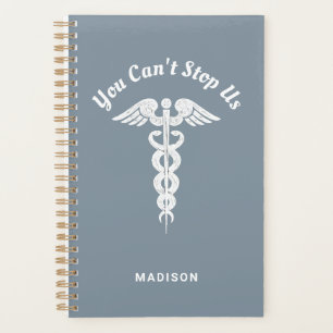 Nurse RN Blue White Medical Caduceus Persoonlijk Planner
