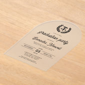 Nurse RN BSN Nursing School Graduation Party Acryl Uitnodigingen (Laagn)