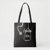 Nurse RN Gold Stethoscoop minimalist Tote Bag (Voorkant)