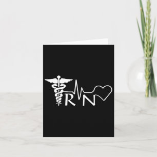 Nurse Rn Heartbeat Afstuderen Vrouwen Gift Kaart