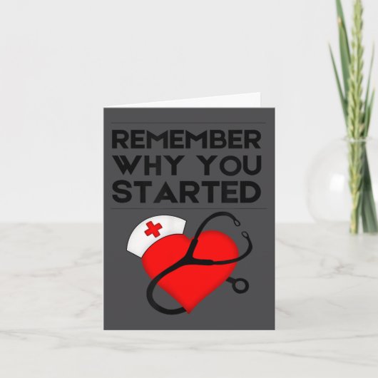 Nurse Rn Np Mantra Motivation Remember Why You Sta Kaart (Voorkant)