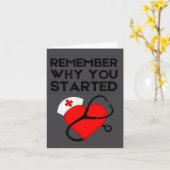 Nurse Rn Np Mantra Motivation Remember Why You Sta Kaart (Gele Bloem)