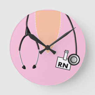 Nurse RN Scrub Pink  Ronde Klok