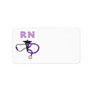 Nurse RN Stethoscoop Etiket