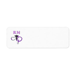 Nurse RN Stethoscoop Etiket