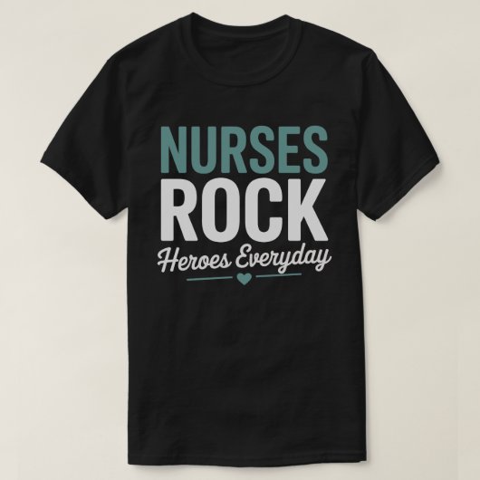 Nurse Rock Heroes Everyday T-Shirt (Design voorkant)