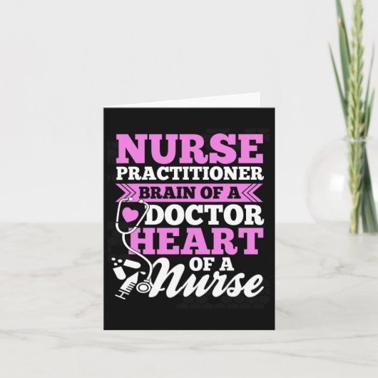 Nurse S Nurse Practitioner Black Small Clic Fit CR Kaart (Voorkant)