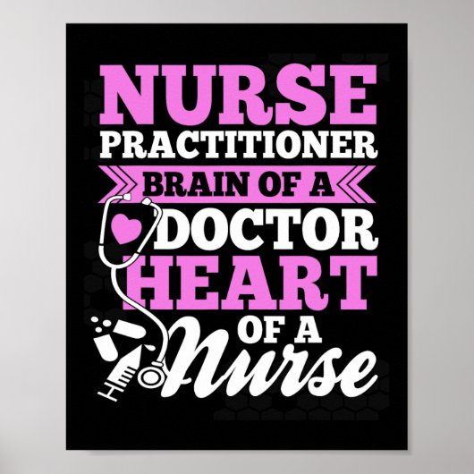 Nurse S Nurse Practitioner Black Small Clic Fit CR Poster (Voorkant)
