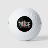 Nurse Santa's Favoriete Elf Kerst Inspirerend Golfballen (Voorkant)