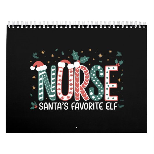 Nurse Santa's Favoriete Elf Kerst Inspirerend Kalender (Hoes)