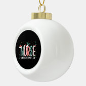 Nurse Santa's Favoriete Elf Kerst Inspirerend Keramische Bal Ornament (Rechts)