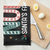 Nurse Santa's Favoriete Elf Kerst Inspirerend Theedoek (Quarter Fold)