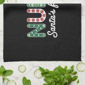 Nurse Santa's favoriete Elf Life Nurse Day-geschen Theedoek (Gevouwen)