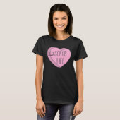 Nurse Scrub Life Valentines Day Candy Heart T-shirt (Voorkant volledig)