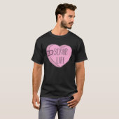 Nurse Scrub Life Valentines Day Candy Heart T-shirt (Voorkant volledig)