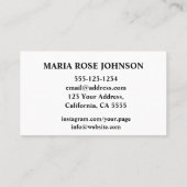 Nurse Scrubs en Stethoscoop Business Visitekaartje (Achterkant)