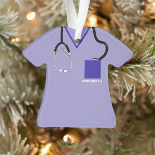 Nurse Scrubs Ornament - gepersonaliseerde medische