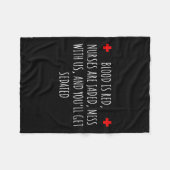 Nurse Sedation Joke - Grappig Nurse Gift Fleece Deken (Voorkant (Horizontaal))
