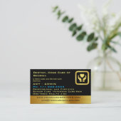 Nurse Senior Caregiver Hart en Handen Design Visitekaartje (Staand voorkant)