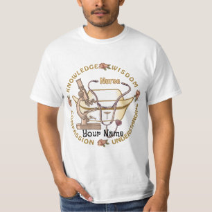 Nurse Sepia Collage t shirt
