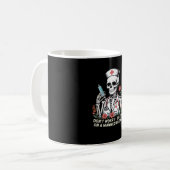 Nurse Skeleton Joke Humor Halloween Essential T-SH Koffiemok (Voorkant links)