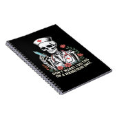 Nurse Skeleton Joke Humor Halloween Essential T-Sh Notitieboek (Rechterzijde)