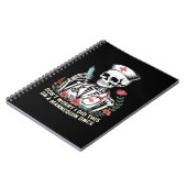 Nurse Skeleton Joke Humor Halloween Essential T-Sh Notitieboek (Linkerzijde)