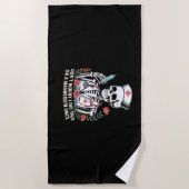 Nurse Skeleton Joke Humor Halloween Essential T-SH Strandlaken (Voorkant)