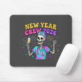 Nurse Skeleton New Year Crew 2026 Funny Er Icu Eve Muismat (Met muis)