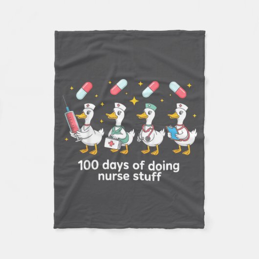 Nurse Skeleton New Year Crew 2026 Funny Er Icu Par Fleece Deken (Voorkant)