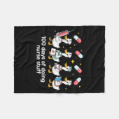 Nurse Skeleton New Year Crew 2026 Funny Er Icu Par Fleece Deken (Voorkant (Horizontaal))