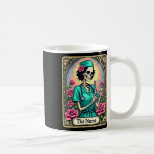 Nurse Skeleton Tarot Kaart Funny Nursing Nurse Rn  Koffiemok