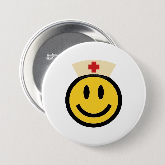 Nurse Smile Ronde Button 7,6 Cm (Voorkant /achterkant)