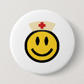 Nurse Smile Ronde Button 7,6 Cm (Voorkant)