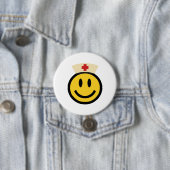 Nurse Smile Ronde Button 7,6 Cm (In situ)