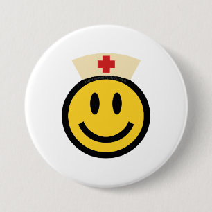 Nurse Smile Ronde Button 7,6 Cm
