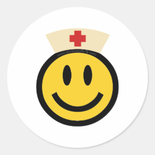 Nurse Smile Ronde Sticker