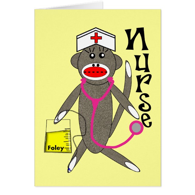 Nurse Sock Monkey-cadeautjes (Voorkant)