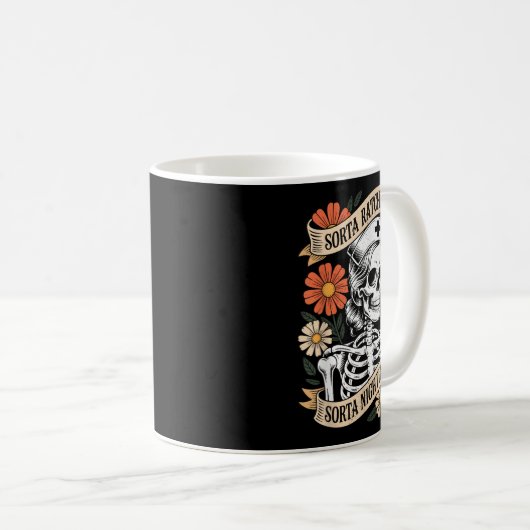 Nurse Sorta Ratchet Sorta Nightingale Skeleton Hal Koffiemok (Voorkant rechts)