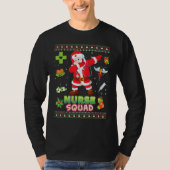 Nurse Squad Dabbing Santa Christmas Sweater Ugly M T-shirt (Voorkant)