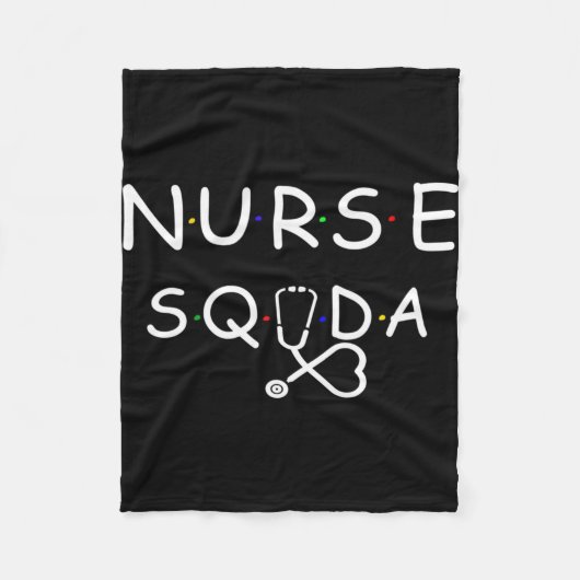 Nurse Squad Fleece Deken (Voorkant)