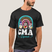 Nurse Squad Leopard Rainbow Gnome CMA T-shirt (Voorkant)