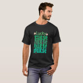 Nurse St Patricks Day Lucky Nurse St Patrick's T-shirt (Voorkant volledig)